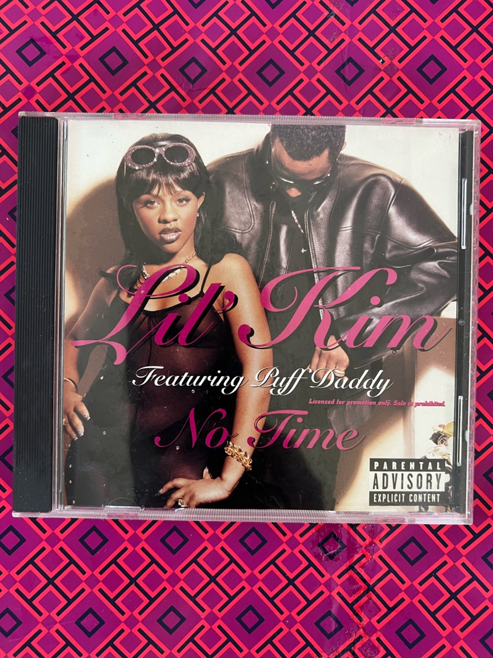 Lil' Kim Featuring Puff Daddy – No Time (Pink & Black) CD